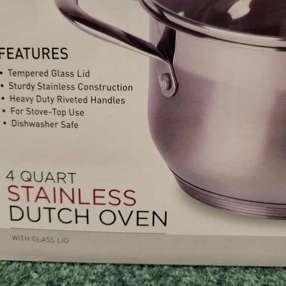 Parini Kitchen Parini 4 Qt Stainless Dutch Oven Nib Poshmark